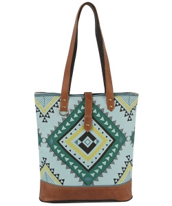 Azteck Tribal Shopper Tote Bag CME001 MULTI 3